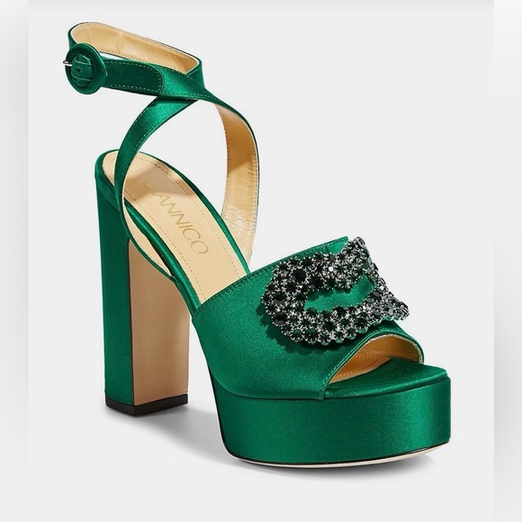 Giannico Daphne Embellished Platform Sandals - Picture 4 of 7